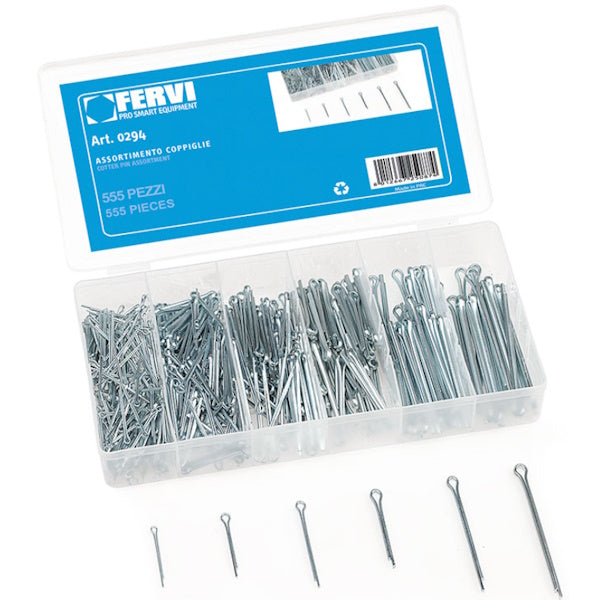 FERVI ASSORTIMENTO DI COPIGLIE TOTALE PZ555