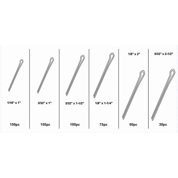 FERVI ASSORTIMENTO DI COPIGLIE TOTALE PZ555