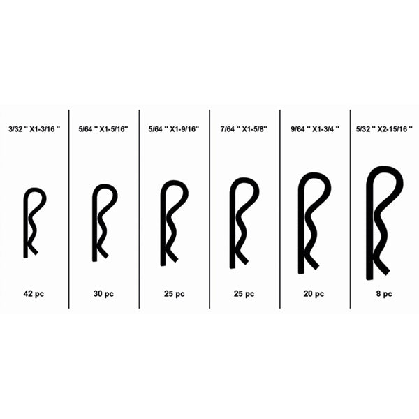 FERVI ASSORTIMENTO DI COPIGLIE BETA TOTALE PZ150