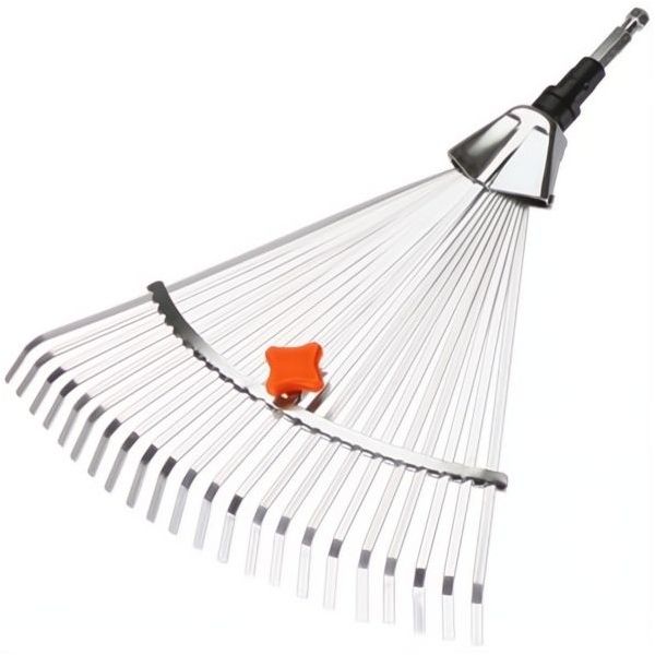 GARDENA 03103 SCOPA PER ERBA REGOLABILE IN ACCIAIO COMBISYSTEM
