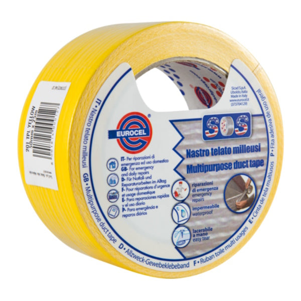 Defender EXA-Tape Value W 50 - Nastro Adesivo In Tessuto, Bianco, Lucido, 50 Mm X 50 M - Foto 6