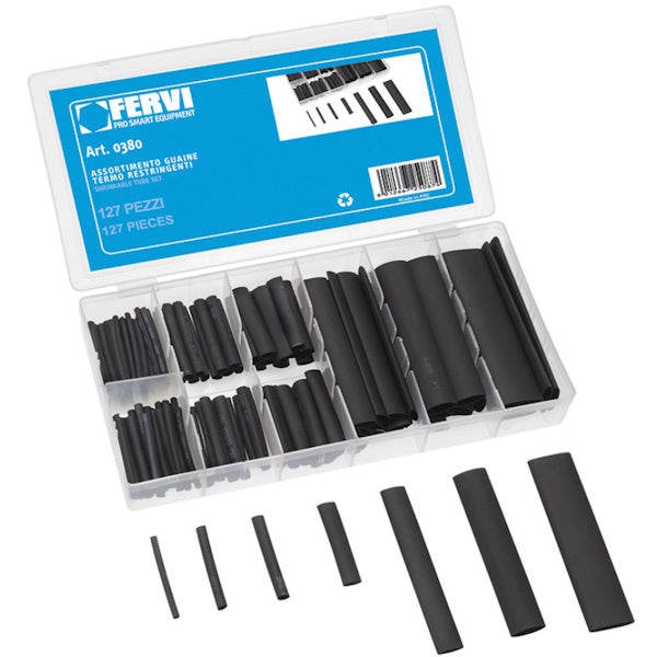 FERVI ASSORTIMENTO DI GUAINE TERMORESTRINGENTI TOTALE PZ127