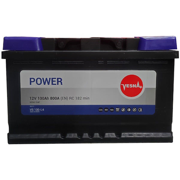 VESNA BATTERIA PER VEICOLI MOD. POWER VE100-L4 100AH 800A