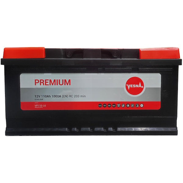 VESNA BATTERIA PER VEICOLI MOD. PREMIUM VE110-L6 110AH 1000A