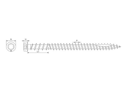 AMBROVIT VITE PER TERRAZZE TC TX A SCOMPARSA MARRONE D.MM 5,0X 80