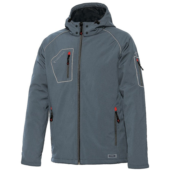 ISSA GIUBBINO PERFECT IN SOFTSHELL IMBOTTITO COLORE GRIGIO