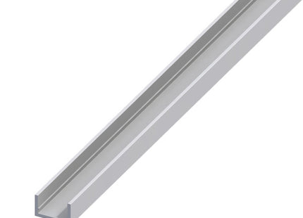 ALFER PROFILO A U ALLUMINIO ANODIZZATO ARGENTO MM10X22,5X1,5 MT2