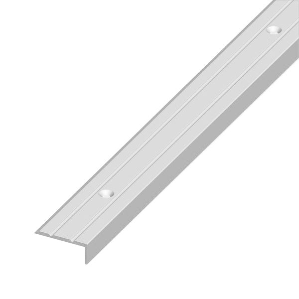 ALFER PROFILO DI CHIUSURA ALLUMINIO ARGENTO CON FORI MM25X10 MT2