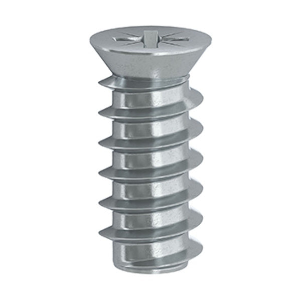 AMBROVIT VITE EURO A TESTA SVASATA PIANA PZ2 ZINCATA BIANCA D.MM6,3X11