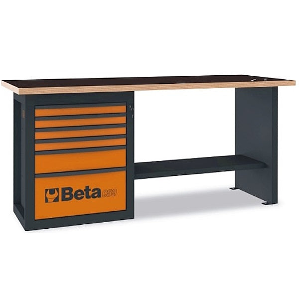BETA C59A BANCO CON 1 CASSETTIERA DA 6 CASSETTI MM.2000X700