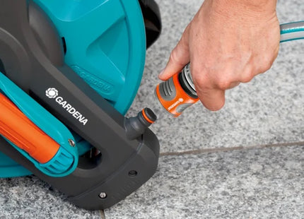 GARDENA 08009 SET AVVOLGITUBO CON MT20 DI TUBO E SUPPORTO A MURO