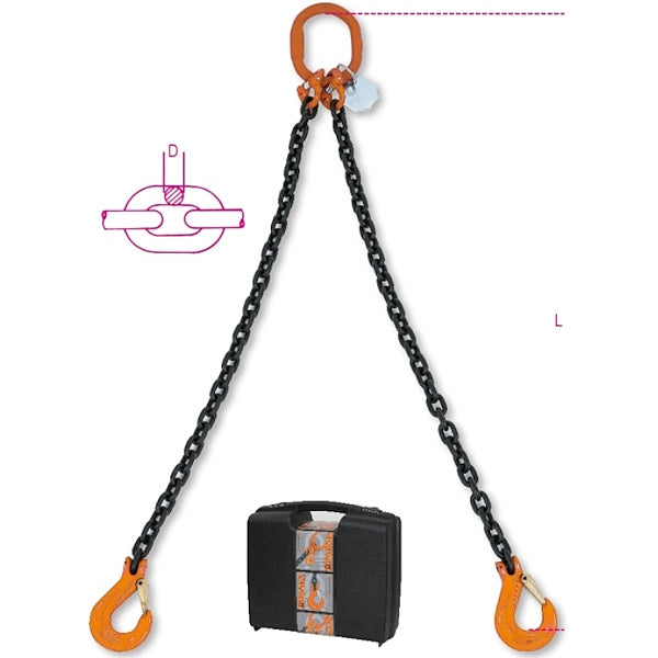 ROBUR PENDENTE PER SOLLEVAMENTO CATENA 2 BRACCI MT2 ART.8092 KG.1600