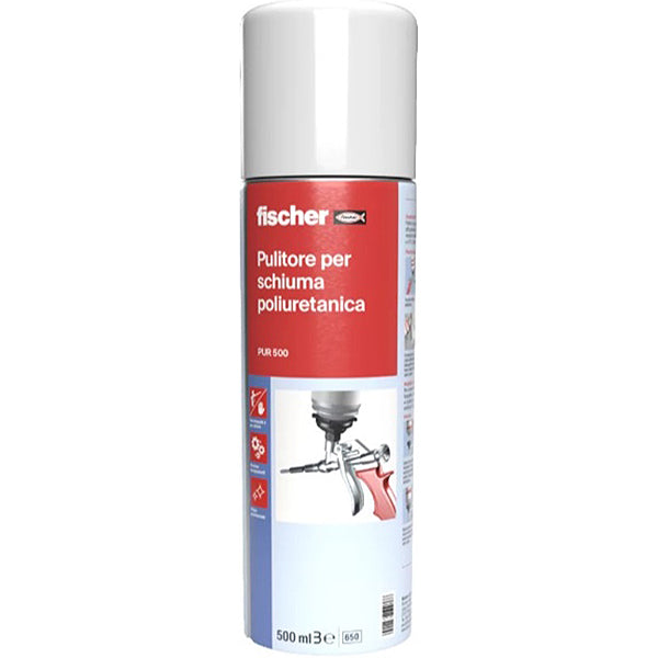 FISCHER PULITORE PER SCHIUMA POLIURETANICA E PISTOLA PUR 500 ML500