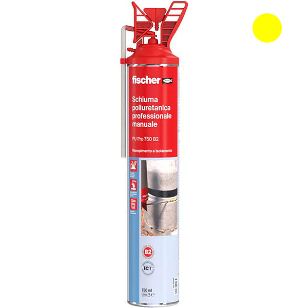 FISCHER SCHIUMA POLIURETANICA PROFESSIONALE MANUALE PU 750 ML750