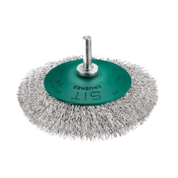 SIT SPAZZOLA CONICA IN FILO ONDULATO INOX CON GAMBO D.MM 95 ART.0940