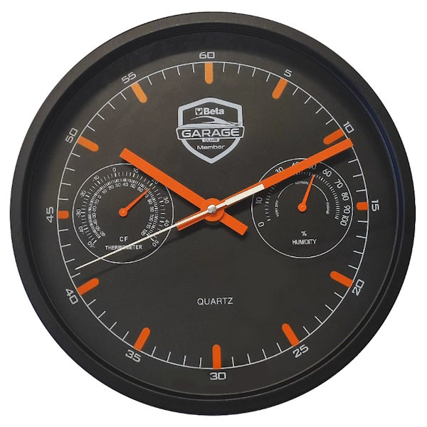 BETA  9594 GARAGE OROLOGIO DA PARETE CON IGROMETRO E TERMOMETRO D.MM260
