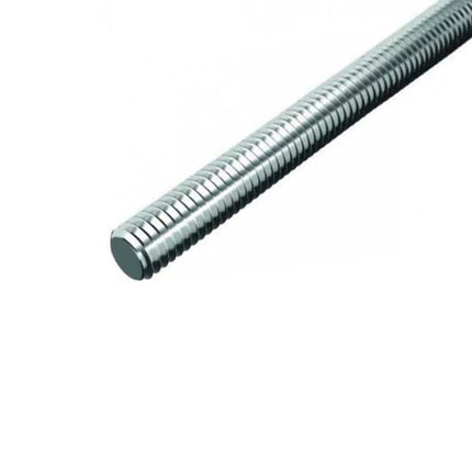 BARRA FILETTATA FERRO CLASSE 8.8 ZINCATA BIANCA M27X3X1000 DIN 976-1