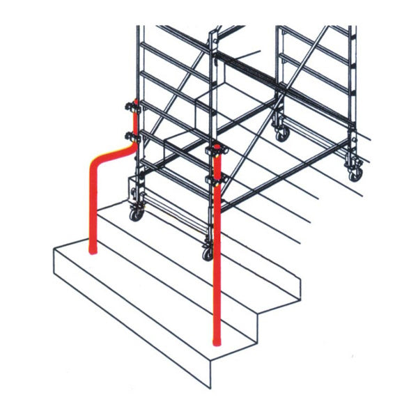 FACAL COPPIA PUNTALI CON MORSETTI AD USO ZOPPO PER TRABATTELLO ALUMITO