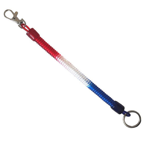 SILCA PORTACHIAVI A MOSCHETTONE CON CAVO A MOLLA ALLUNGABILE E ANELLO