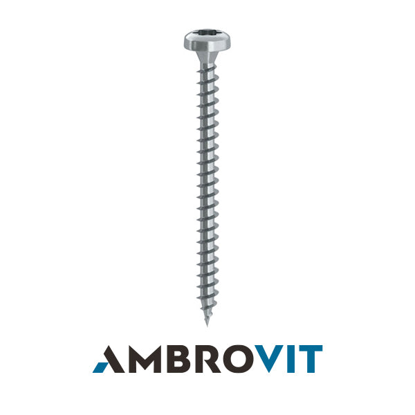 AMBROVIT VITE PER LEGNO TC TX ZINCATA BIANCA D.MM 6X70/60