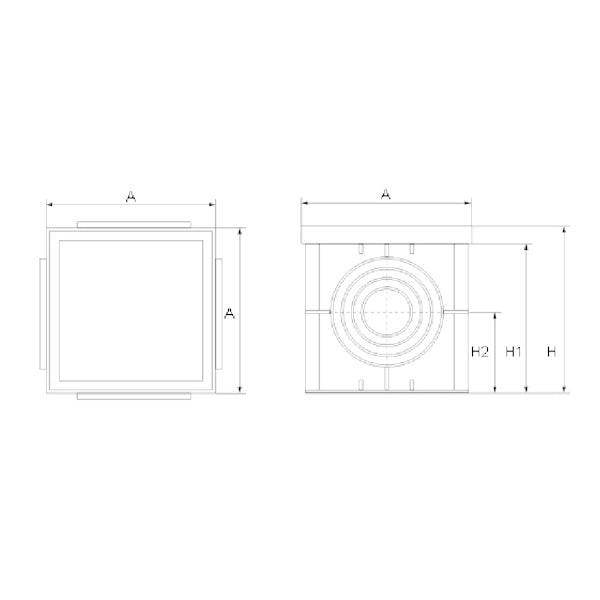 AIRGAMA POZZETTO DI ISPEZIONE IN PP CON COPERCHIO PEDONABILE