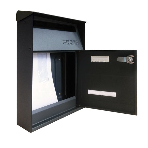 ALUBOX CASSETTA POSTALE MOD. EFFE COLORE GRIGIO