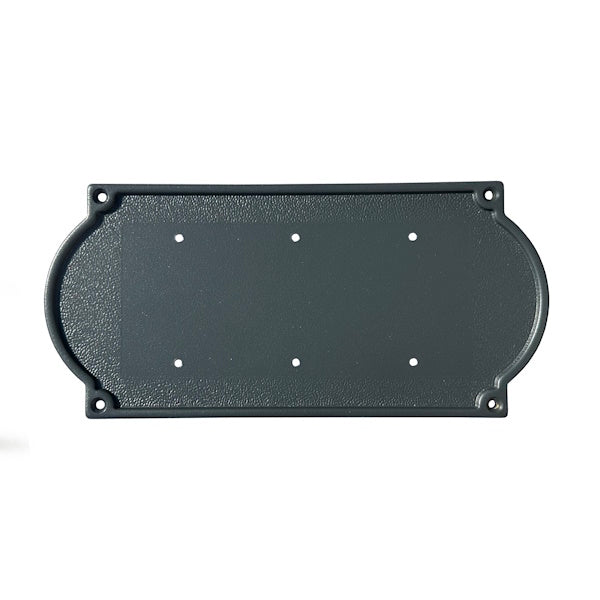 ALUBOX TARGA IN OTTONE PORTA NUMERI CIVICI DA 3 NUMERI GRIGIA MM260X120