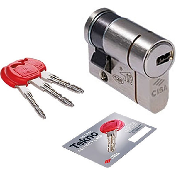 CISA MEZZO CILINDRO ASTRAL TEKNO PRO CON CAMMA REGOLABILE MM30/10*