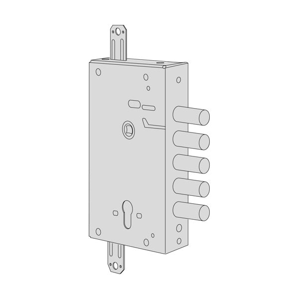 CISA SERRATURA DA APPLICARE A CILINDRO 3 CHIUSURE ENTRATA MM64 AMBIDX
