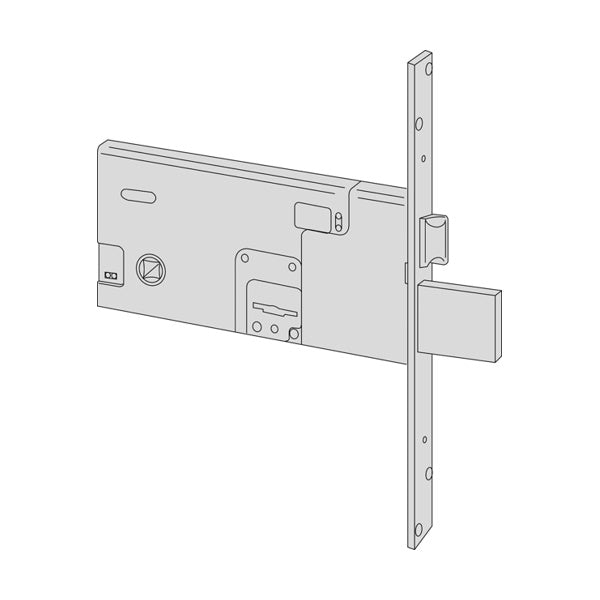 CISA SERRATURA DA INFILARE A DOPPIA MAPPA PER FASCE ENTRATA MM70 AMBIDX