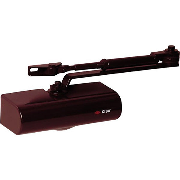 CISA CHIUDIPORTA AEREO SMART PLUS CON ARRESTO COLORE TESTA DI MORO