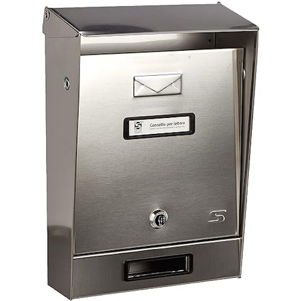 SILMEC CASSETTA POSTALE MOD. S09 PER RECINZIONI IN ACCIAIO INOX
