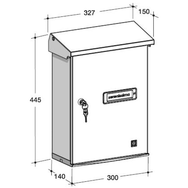SILMEC CASSETTA POSTALE MOD. SERENISSIMA COLORE VERDE