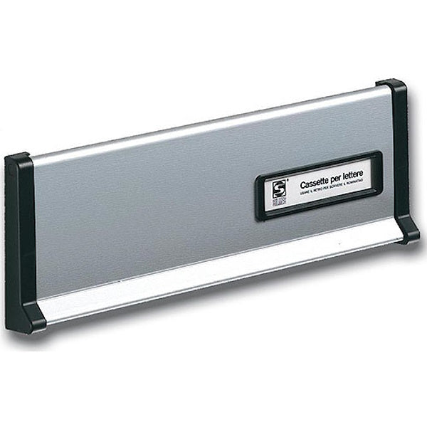 SILMEC PLACCA BUCA LETTERE IN ALLUMINIO MOD. S600 COLORE SILVER