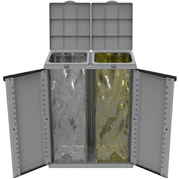 TERRY CONTENITORE RACCOLTA DIFFERENZIATA ECOLINE 2 GRIGIO 2X110 LT.