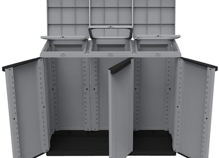 TERRY CONTENITORE RACCOLTA DIFFERENZIATA ECOLINE 3 GRIGIO 3X110 LT.
