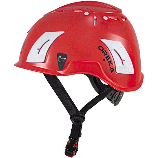 IRUDEK ELMETTO MOD. OREKA PER LAVORI IN QUOTA EN 397 COLORE ROSSO