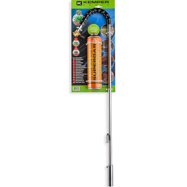 KEMPER CANNELLO BRUCIAERBA A GAS ACCENSIONE PIEZO COMPLETO DI CARTUCCIA