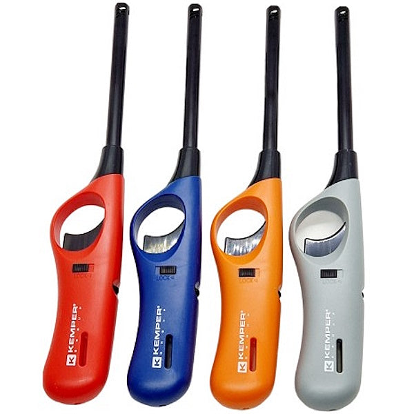 KEMPER ACCENDIGAS CON ACCENSIONE PIEZO RICARICABILE COLORI MISTI