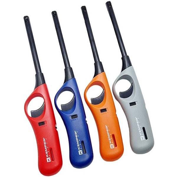 KEMPER ACCENDIGAS CON ACCENSIONE PIEZO RICARICABILE COLORI MISTI