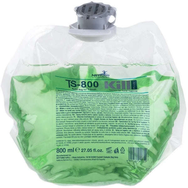 NETTUNO RICARICA IGIENIZZANTE IN SACCHETTO KILL PLUS T-S800 ML800N