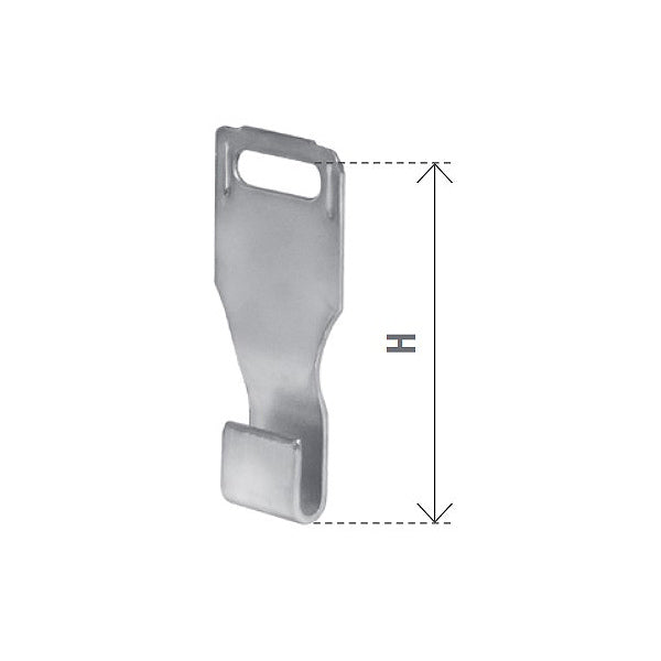 BOLIS GANCIO FISSO ZINCATO  PER TAPPARELLE IN LEGNO CONF.PZ10