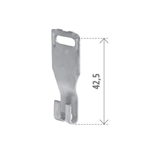 BOLIS GANCIO MOBILE INTERMEDIO ZINCATO PER TAPPARELLE CONFEZIONE PZ10