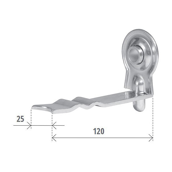 BOLIS SUPPORTO A MURARE PESANTE CON CUSCINETTO PER RULLO TAPPARELLE