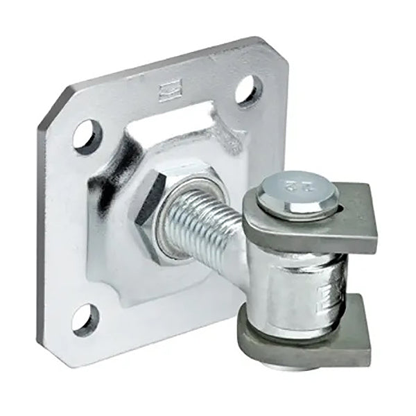 COMUNELLO CARDINE CON ALI E PIASTRA DADO REGOLABILE ART.164-M18 ZINCATO