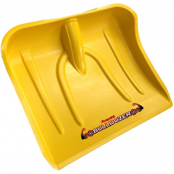 MASS PALA NEVE PLASTICA GIALLA BULLDOZER CM37X45 SENZA MANICO