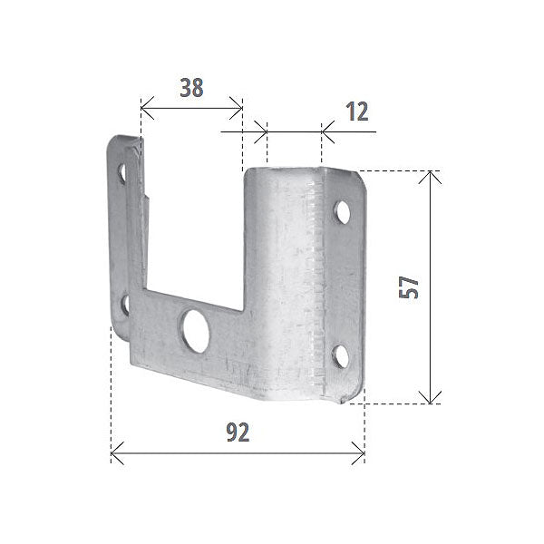BOLIS SUPPORTO A CASSONETTO CON CUSCINETTO PER RULLO TAPPARELLE
