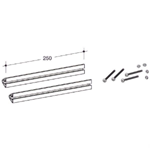 SILMEC TRAVERSINI IN ALLUMINIO FISSAGGIO CASSETTE SU RECINZIONE A COPPIA