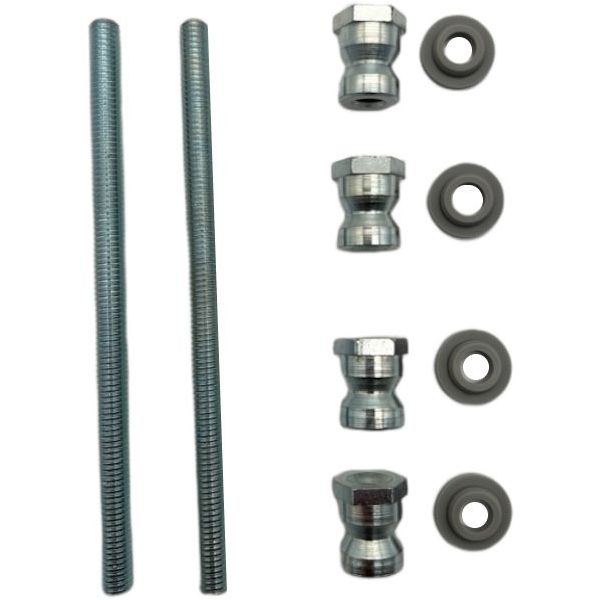 COMUNELLO FISSAGGIO UNIFICATO DOPPIO PER MANIGLIONI IN INOX ART.F2000