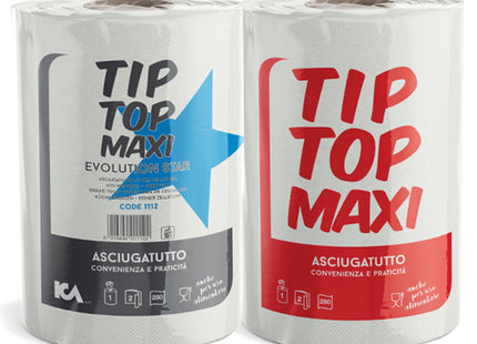 BOBINA CARTA TIP TOP MAXI IN PURA CELLULOSA 280 STRAPPI CONF.DA 1 ROTOLO